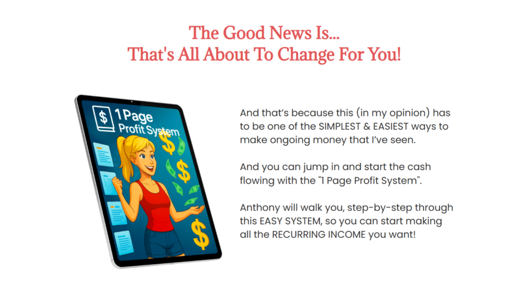 1-page profit system review 1-Page Profit System