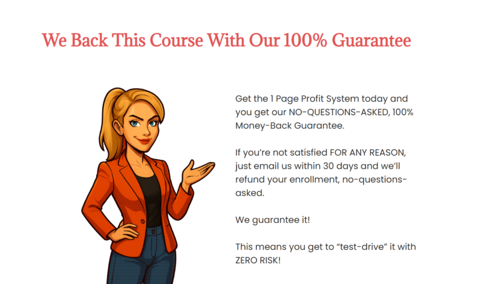 1-Page Profit System