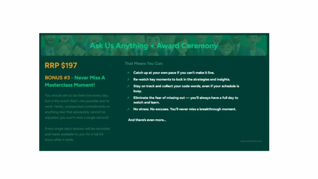 Monthly Money Masterclass