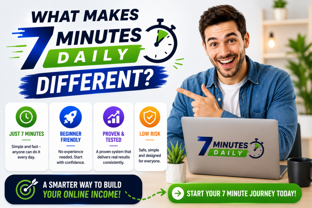7 minutes daily to a smarter income