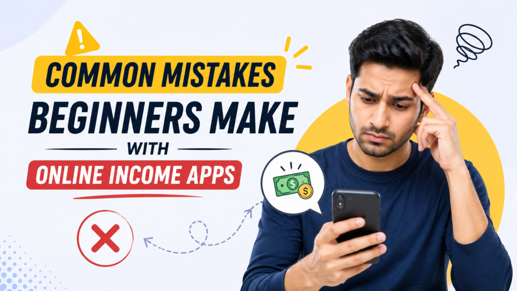 Common mistakes with online income apps